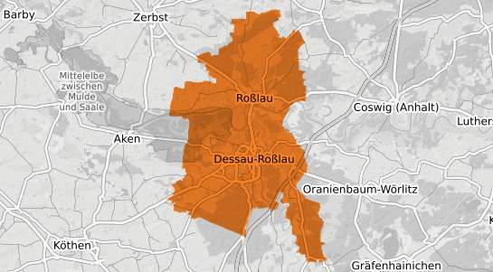 Mietspiegelkarte Dessau-Roßlau